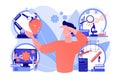 STEM education concept vector illustration