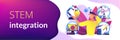 STEM education concept banner header