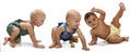 Multiethnic babies Royalty Free Stock Photo