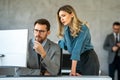 Multiethnic business people project team working together at meeting room at office. Royalty Free Stock Photo