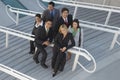 Multiethnic Businesspeople On Stairs