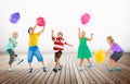 Multiethnic Children Balloon Happiness Friendship Concept Royalty Free Stock Photo