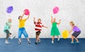 Multiethnic Children Balloon Happiness Friendship Concept Royalty Free Stock Photo