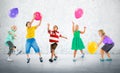 Multiethnic Children Balloon Happiness Friendship Concept Royalty Free Stock Photo