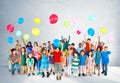 Multiethnic Children Smiling Happiness Friendship Balloon Concept Royalty Free Stock Photo