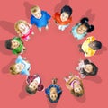 Multiethnic Children Smiling Happiness Friendship Concept Royalty Free Stock Photo