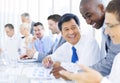 Multiethnic Group of business people meeting Royalty Free Stock Photo