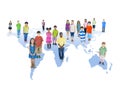 Multiethnic Group of Children with Global Education Concept Royalty Free Stock Photo