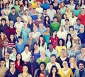Multiethnic Group of People with Colorful Outfit Concept Royalty Free Stock Photo