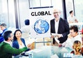 Multiethnic Group People Discussion with Global Concept Royalty Free Stock Photo