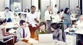 Multiethnic Group of People Working Busy Concept Royalty Free Stock Photo