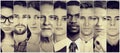 Multiethnic group of serious people Royalty Free Stock Photo