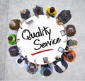 Multiethnic People Discussion with Quality Service Royalty Free Stock Photo