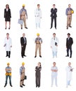 Multiethnic people with various occupations Royalty Free Stock Photo