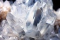 Multifaceted Quartz crystal. Generate Ai