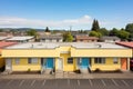 multifamily residential with neat flat roofs