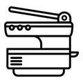 Multifunction printer icon, outline style