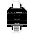 Multifunction printer icon, simple style Royalty Free Stock Photo