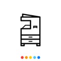 Multifunction printer icon,Vector and Illustration