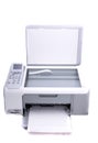 Multifunction printer isolated in white Royalty Free Stock Photo