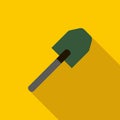Multifunction spade icon, flat style Royalty Free Stock Photo