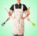 The multifunctional cook Royalty Free Stock Photo