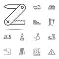 multifunctional knife icon. Construction icons universal set for web and mobile Royalty Free Stock Photo