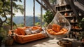 Multifunctional loft apartment with stylish hammock