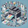 Multifunctional Printer A device that combines printing scan