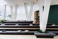 Multifunctional space for rest, presentations and meetings in a