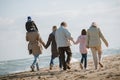 happy multigenerational family spending time together Royalty Free Stock Photo