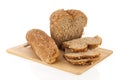 Multigrain bread on board Royalty Free Stock Photo