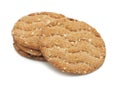 Multigrain crispbread, isolated Royalty Free Stock Photo