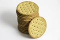 Multigrain Healthy Crackers Stacked Royalty Free Stock Photo