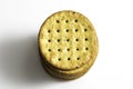 Multigrain Healthy Crackers Stacked Royalty Free Stock Photo