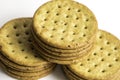 Multigrain Healthy Crackers Stacked Royalty Free Stock Photo