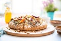 multigrain sourdough bread with seeds and nuts on top Royalty Free Stock Photo