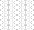 Seamless pattern of triangles and hexagons