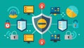 A multilayered defense system keeping data safe from unauthorized access from both inside and outside the network