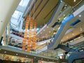 Multilevel mall interior