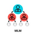 Multilevel marketing icon, for graphic and web design