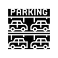 multilevel parking line icon vector illustration