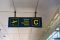 Multilingual Airport Departure Sign