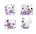 Multilingual Learning and Study Vector Royalty Free Stock Photo