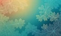 Multilobed Shapes in Teal Old lace Royalty Free Stock Photo