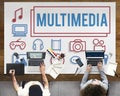 Multimedia Animation Computer Graphics Digital Concept Royalty Free Stock Photo