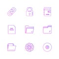 multimedia , camera , user interface , folders , directory , eps icon set vector