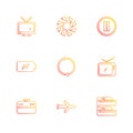 multimedia , camera , user interface , folders , directory , eps icon set vector