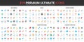 Multimedia content creation, music and entertainment, hobby activity color flat icons set