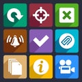 Multimedia flat icons set 5